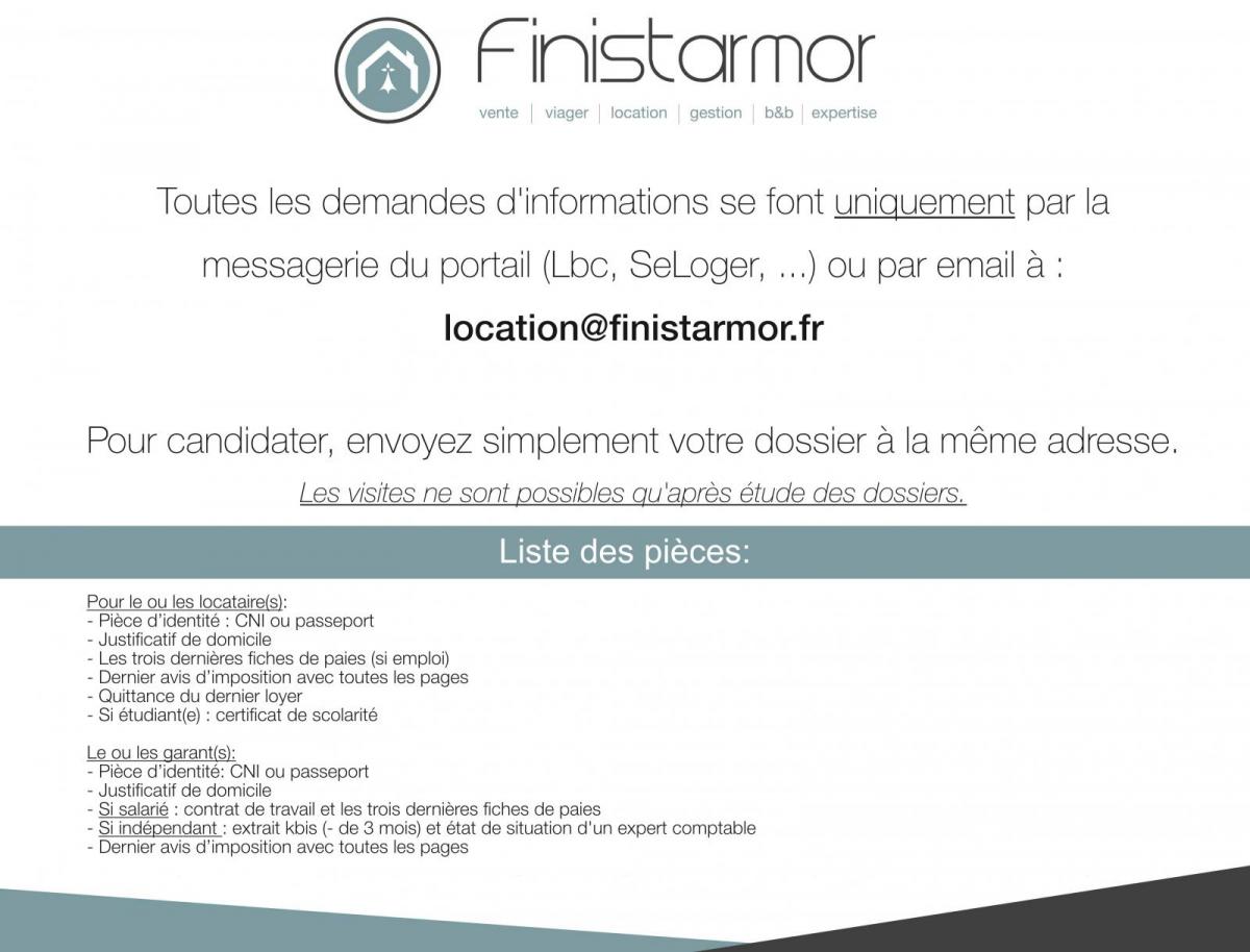 HYPER CENTRE BREST : A LOUER  AGRÉABLE APPARTEMENT DE 2 CHAMBRES AVEC VUE DÉGAGÉE